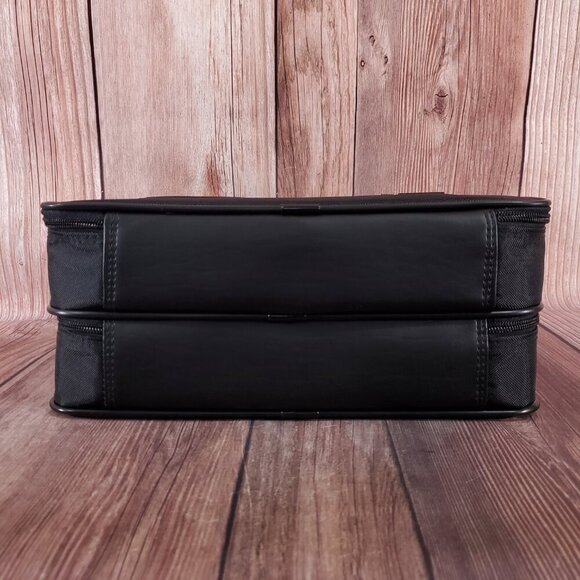 Vintage Samsonite Laptop Bag Black Nylon Leather Travel Bag - Picture 7 of 16